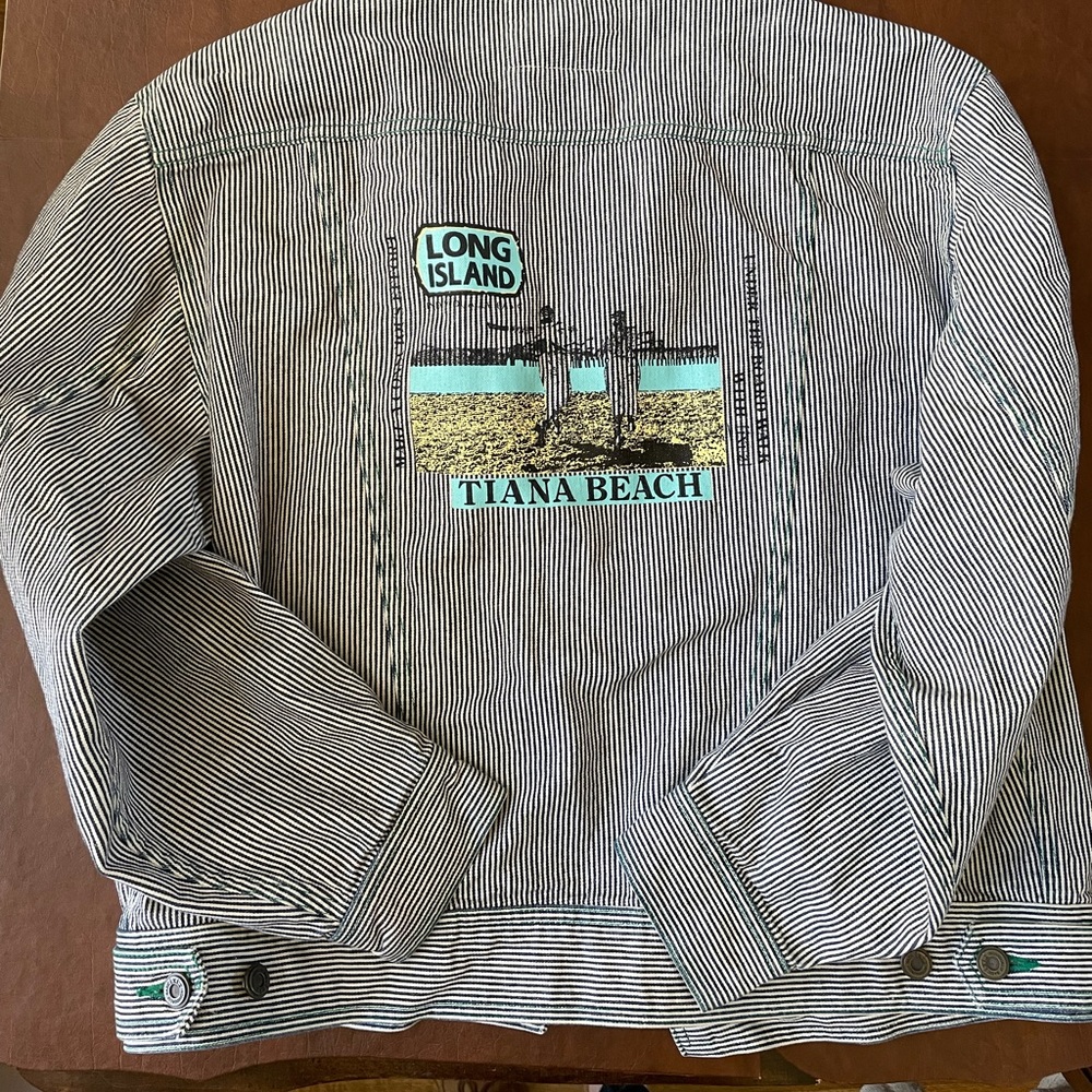 Vintage pinstripe jacket ixi:z Japanese Streetwear IXIZ sz L